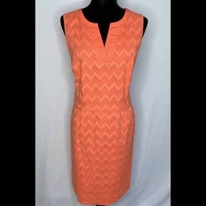 Tommy Hilfiger embroidered chevron print sheath